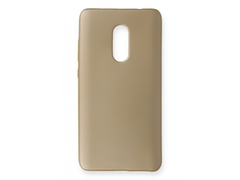 Newface Xiaomi Redmi Note 4 Kılıf First Silikon - Gold