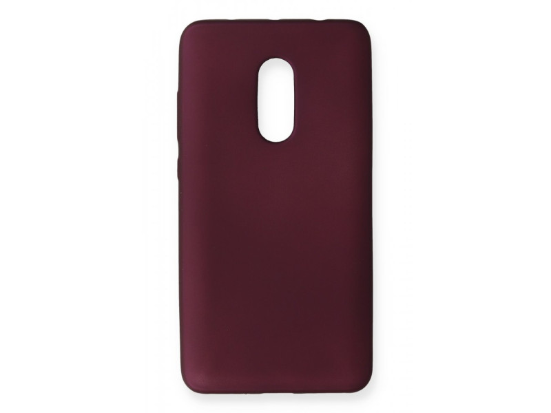 Newface Xiaomi Redmi Note 4 Kılıf First Silikon - Mürdüm