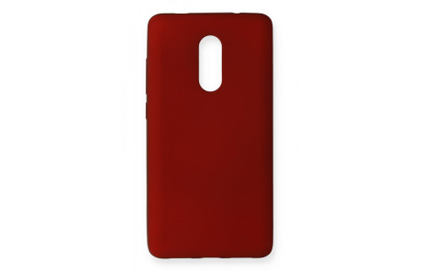 Newface Xiaomi Redmi Note 4X Kılıf First Silikon - Bordo