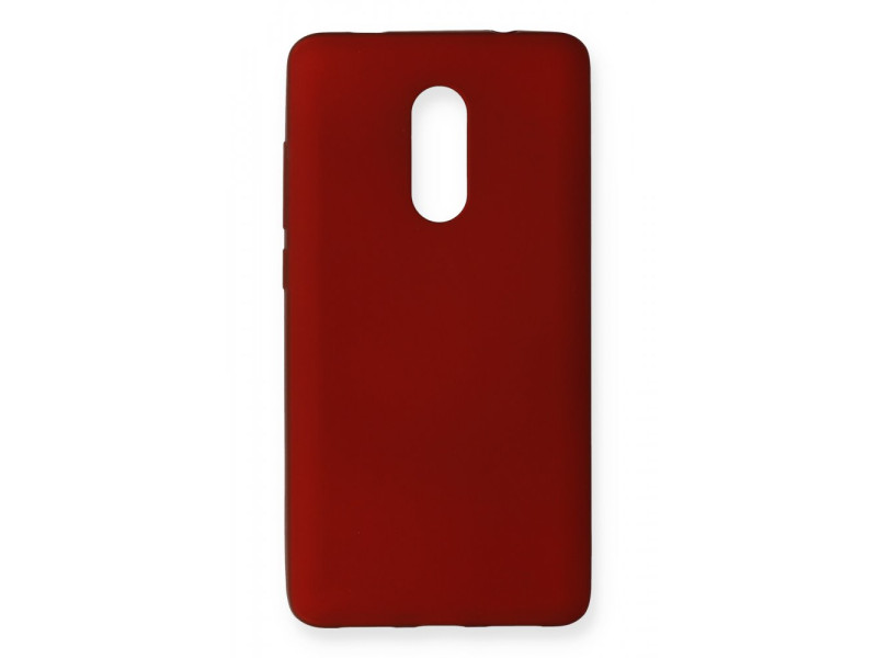 Newface Xiaomi Redmi Note 4X Kılıf First Silikon - Bordo