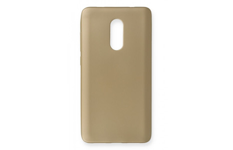 Newface Xiaomi Redmi Note 4X Kılıf First Silikon - Gold