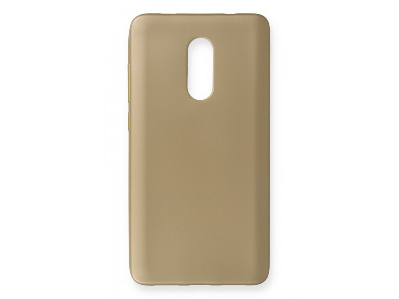 Newface Xiaomi Redmi Note 4X Kılıf First Silikon - Gold