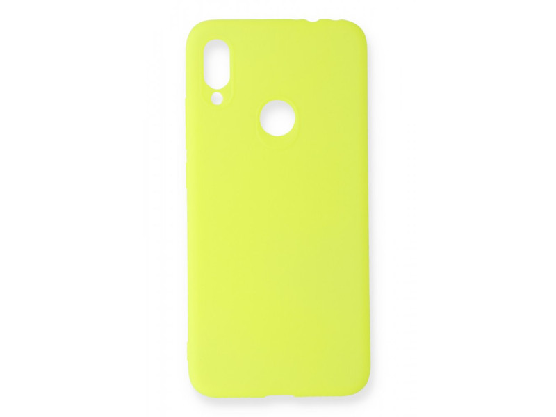 Newface Xiaomi Redmi Note 7 Kılıf First Silikon - Sarı