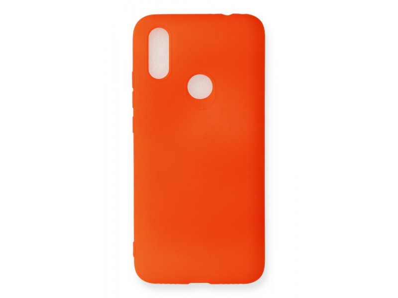 Newface Xiaomi Redmi Note 7 Kılıf First Silikon - Turuncu