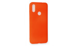 Newface Xiaomi Redmi Note 7 Kılıf First Silikon - Turuncu