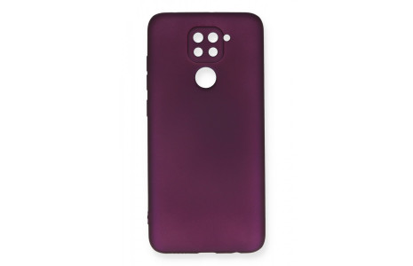 Newface Xiaomi Redmi Note 9 Kılıf First Silikon - Mürdüm