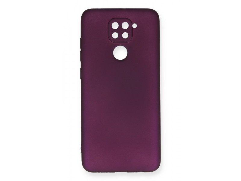 Newface Xiaomi Redmi Note 9 Kılıf First Silikon - Mürdüm