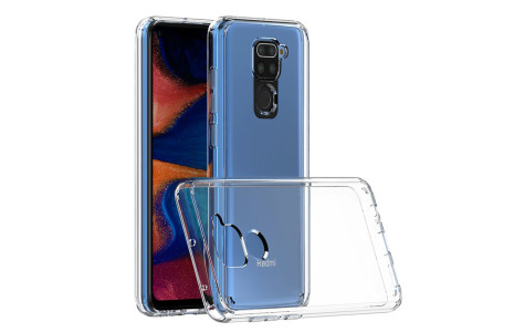 Newface Xiaomi Redmi Note 9 Kılıf Lüx Şeffaf Silikon - Şeffaf