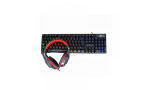 Konfulon GY102 Türkçe Q RGB Işıklı Gaming Klavye Mouse MousePad Oyuncu Kulaklığı 4in1 Set