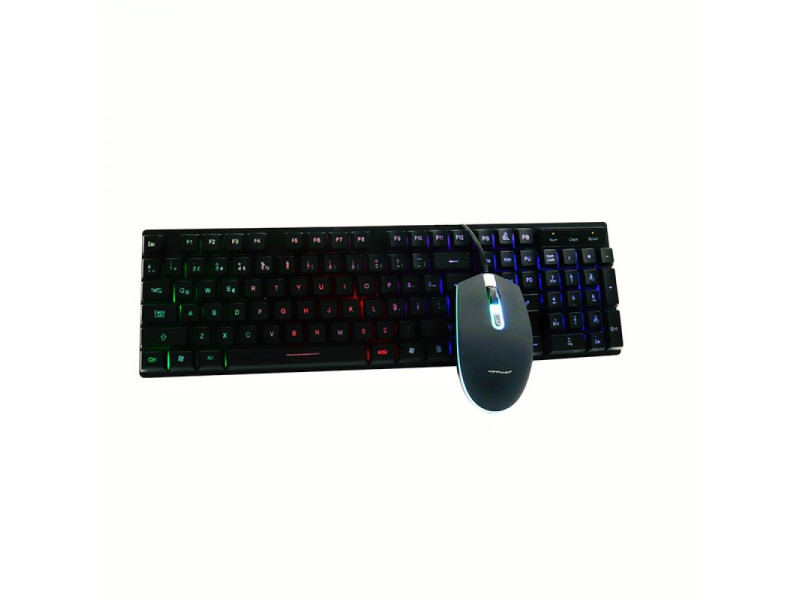 Konfulon KM99 Türkçe Q RGB Işıklı Gaming Klavye Mouse Set