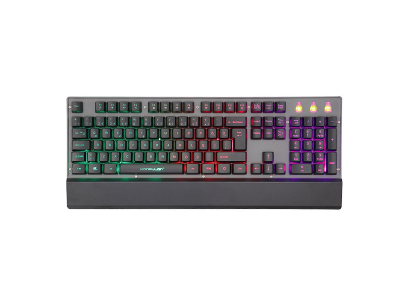 Konfulon MK50 RGB Işıklı Türkçe Q Kablolu Mekanik Hisli Klavye