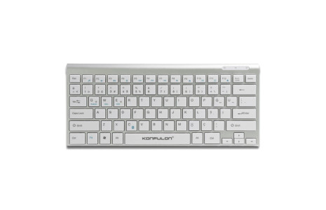 Konfulon V6 Bluetooth 5.0 Standlı Türkçe Q Klavye - Gümüş
