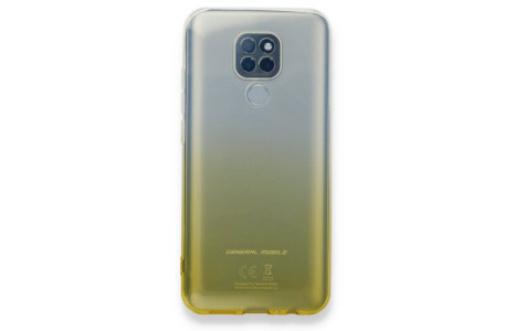 Newface General Mobile GM 20 Kılıf Lüx Çift Renkli Silikon - Sarı