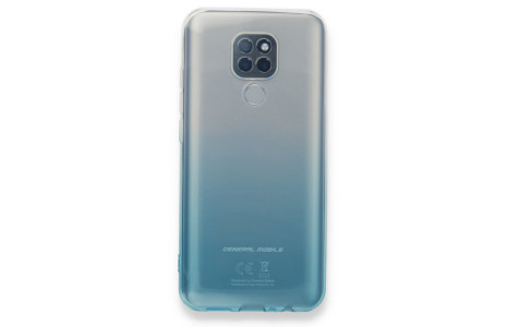 Newface General Mobile GM 20 Kılıf Lüx Çift Renkli Silikon - Turkuaz