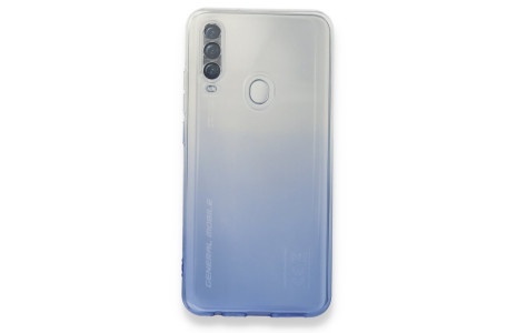 Newface General Mobile GM 20 Pro Kılıf Lüx Çift Renkli Silikon - Mavi