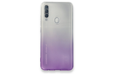 Newface General Mobile GM 20 Pro Kılıf Lüx Çift Renkli Silikon - Mor