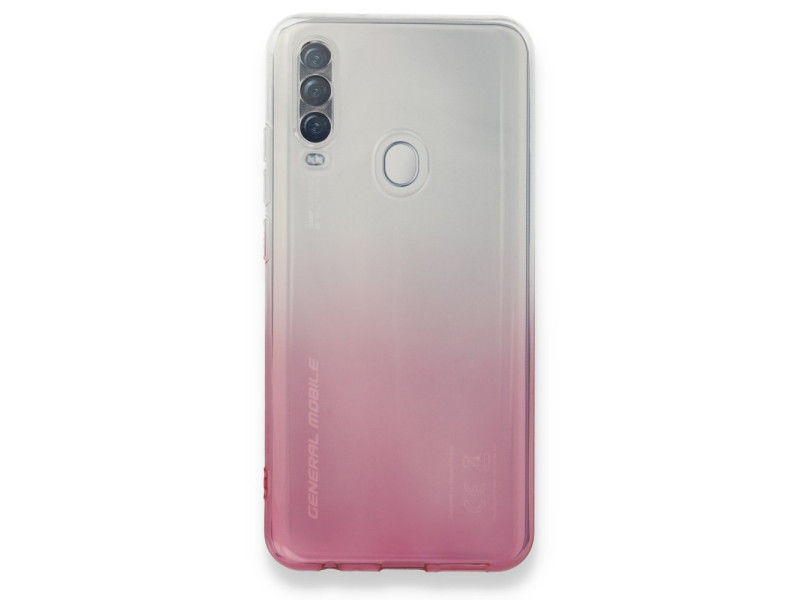 Newface General Mobile GM 20 Pro Kılıf Lüx Çift Renkli Silikon - Pembe