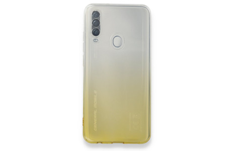 Newface General Mobile GM 20 Pro Kılıf Lüx Çift Renkli Silikon - Sarı