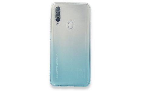 Newface General Mobile GM 20 Pro Kılıf Lüx Çift Renkli Silikon - Turkuaz