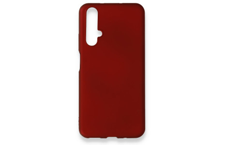 Newface Huawei Nova 5T Kılıf First Silikon - Bordo