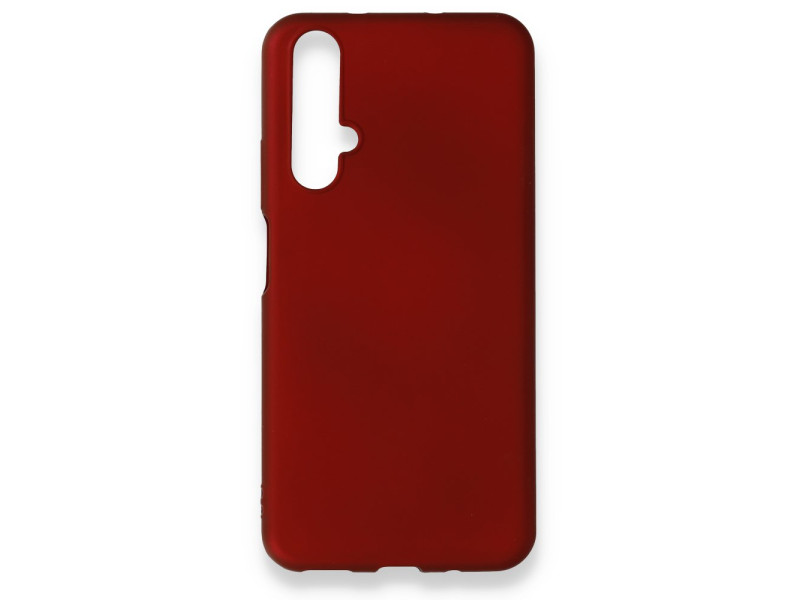 Newface Huawei Nova 5T Kılıf First Silikon - Bordo