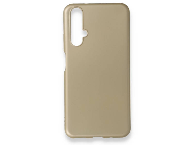 Newface Huawei Nova 5T Kılıf First Silikon - Gold