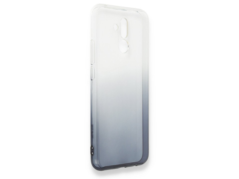 Newface Huawei Mate 20 Lite Kılıf Lüx Çift Renkli Silikon - Siyah