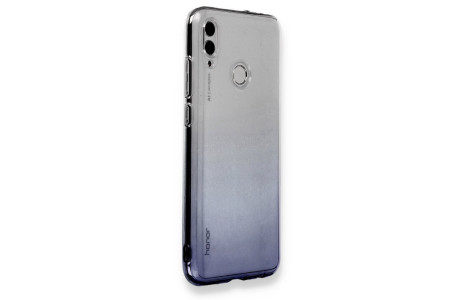 Newface Huawei P Smart 2019 Kılıf Lüx Çift Renkli Silikon - Siyah