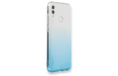 Newface Huawei P Smart 2019 Kılıf Lüx Çift Renkli Silikon - Turkuaz