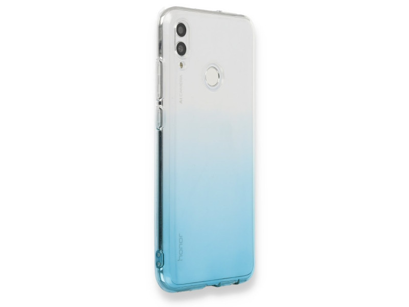 Newface Huawei P Smart 2019 Kılıf Lüx Çift Renkli Silikon - Turkuaz