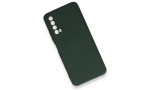 Newface Huawei P Smart 2021 Kılıf Nano içi Kadife Silikon - Koyu Yeşil