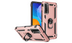 Newface Huawei P Smart 2021 Kılıf Sofya Yüzüklü Silikon Kapak - Rose