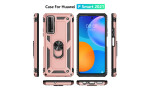 Newface Huawei P Smart 2021 Kılıf Sofya Yüzüklü Silikon Kapak - Rose