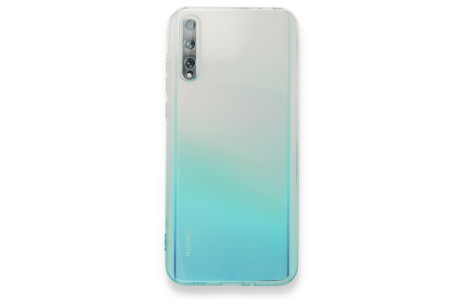 Newface Huawei P Smart S Kılıf Lüx Çift Renkli Silikon - Turkuaz