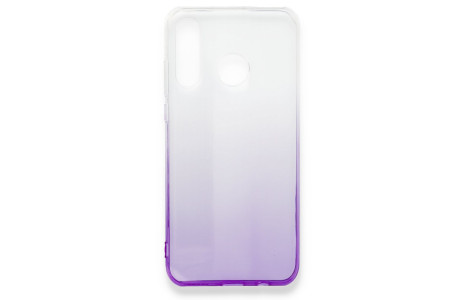 Newface Huawei P20 Lite Kılıf Lüx Çift Renkli Silikon - Mor