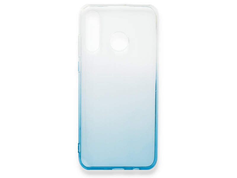 Newface Huawei P20 Lite Kılıf Lüx Çift Renkli Silikon - Turkuaz