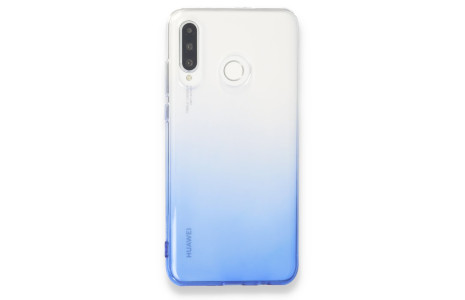 Newface Huawei P30 Lite Kılıf Lüx Çift Renkli Silikon - Mavi