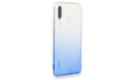Newface Huawei P30 Lite Kılıf Lüx Çift Renkli Silikon - Mavi