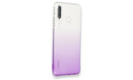 Newface Huawei P30 Lite Kılıf Lüx Çift Renkli Silikon - Mor