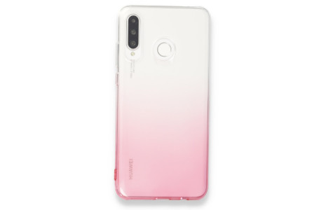 Newface Huawei P30 Lite Kılıf Lüx Çift Renkli Silikon - Pembe