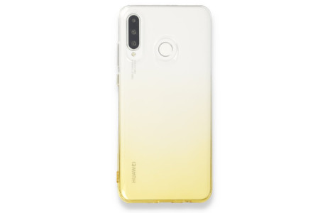 Newface Huawei P30 Lite Kılıf Lüx Çift Renkli Silikon - Sarı