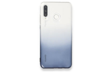 Newface Huawei P30 Lite Kılıf Lüx Çift Renkli Silikon - Siyah