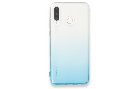 Newface Huawei P30 Lite Kılıf Lüx Çift Renkli Silikon - Turkuaz