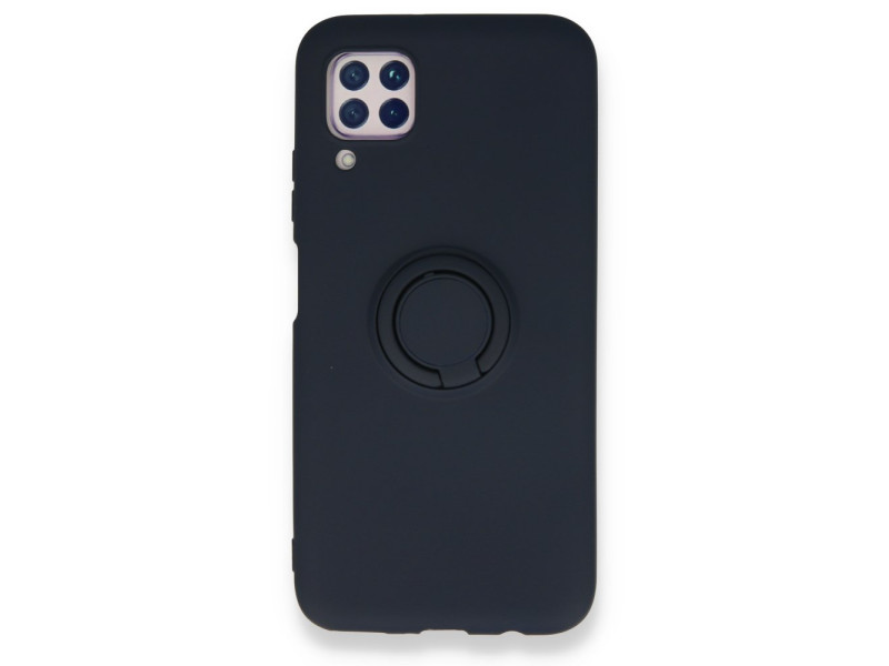 Newface Huawei P40 Lite Kılıf Viktor Yüzüklü Silikon - Lacivert