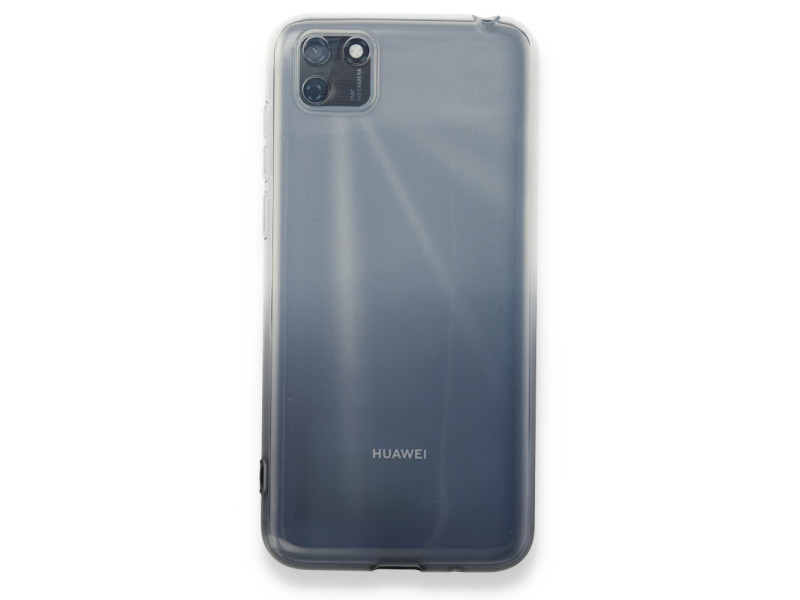 Newface Huawei Y5P Kılıf Lüx Çift Renkli Silikon - Siyah