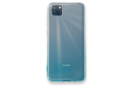 Newface Huawei Y5P Kılıf Lüx Çift Renkli Silikon - Turkuaz