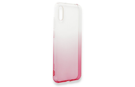 Newface Huawei Y6 2019 Kılıf Lüx Çift Renkli Silikon - Pembe
