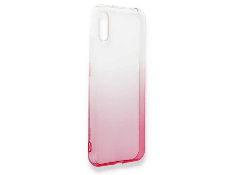 Newface Huawei Y6 2019 Kılıf Lüx Çift Renkli Silikon - Pembe