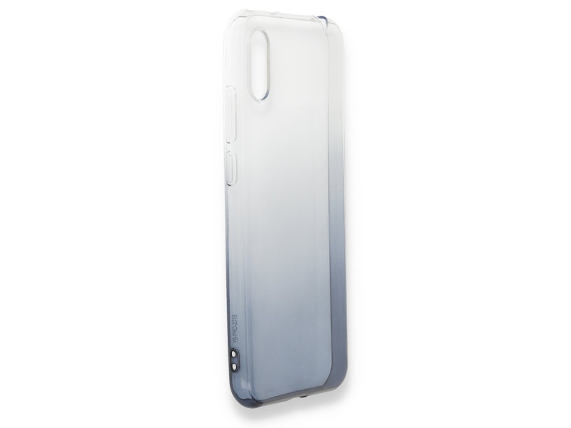 Newface Huawei Y6 2019 Kılıf Lüx Çift Renkli Silikon - Siyah