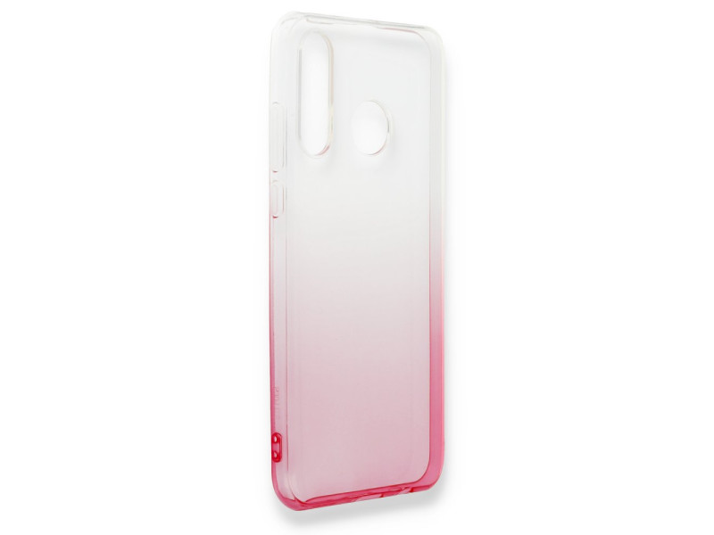 Newface Huawei Y7 2019 Kılıf Lüx Çift Renkli Silikon - Pembe